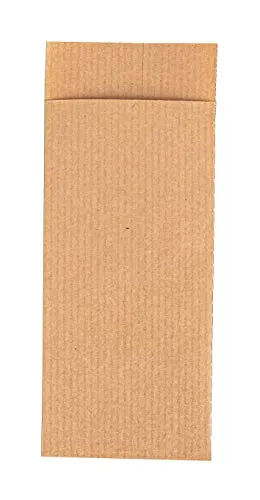 Rayher Papiertüten mini, zum Befüllen, 50 Stück, kraft, 5,3 x 11,5cm, 60g/m2, Geschenktüten lebensmittelecht, Papiersterne basteln, Adventskalendertüten, 67245521
