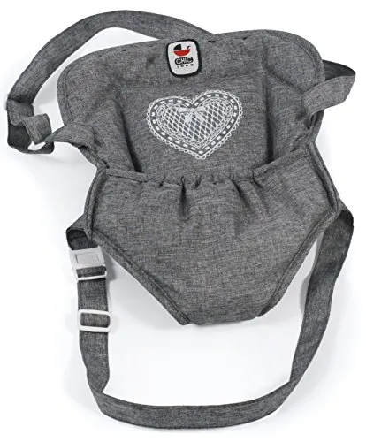 Bayer Chic 2000 Puppentragegurt für Baby-Puppen, Puppentrage, Puppenzubehör, Jeans grau