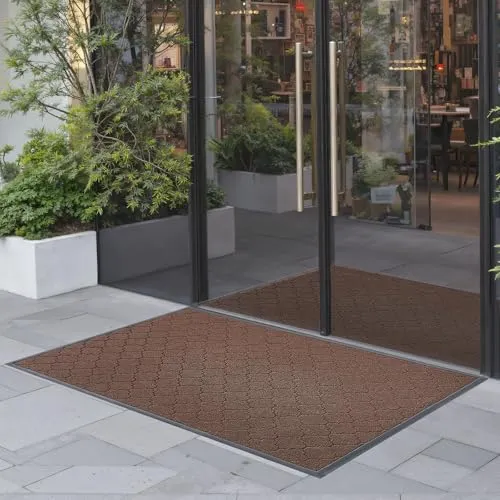 VEVOR Fußmatte für die Vordertür, 1194 x 889 mm in braun von Vevor