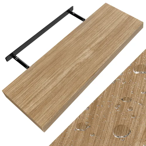 Wandregal Schweberegal 70cm Eiche - Modernes Wandregal mit Freischwebe-Effekt, ideal für jeden Raum. Hochwertige MDF-Verarbeitung, Tragkraft von 15 kg – perfekt für deine Lieblingsstücke!