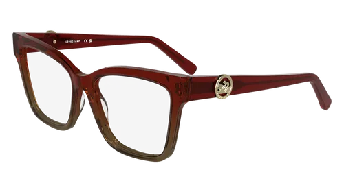 LONGCHAMP LO2761 609 TRANSPARENT GRADIENT RED/BROWN 53/17/140 Damen Brillen