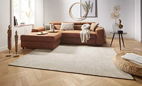 Hanse Home Supersoft Kurzflor Teppich Beige 160x230 cm - Teppich für Wohnzimmer, Küche, Flur oder Schlafzimmer, besonders weich und trittschalldämmend, ideal für alle Unterböden inklusive Fußbodenheizung.