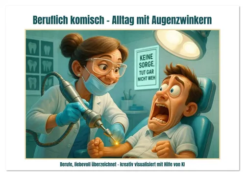 Beruflich komisch – Wandkalender 2026 DIN A4 quer - Hochwertiger Fotokalender mit 12 humorvollen Motiven, robust und mit praktischer Spiralbindung. Ideal als Geschenk für jeden Anlass und sorgt für gute Laune im Alltag.