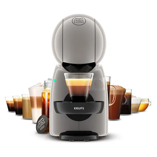 Krups NESCAFÉ DOLCE GUSTO Taupe KP1A3AF0 - Kompakte Pad-Kaffeemaschine - Kaffeekapselmaschinen mit 15-bar-Pumpendruck für aromatischen Genuss, ideal für kleine Küchen und vielseitige Getränkeoptionen.