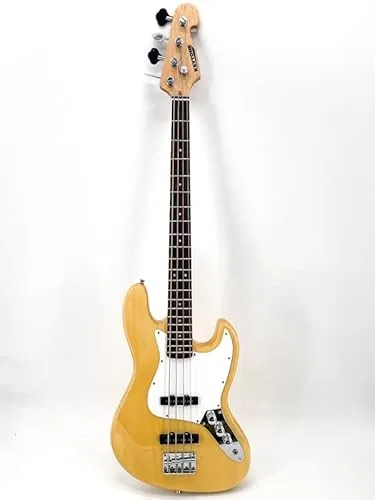 Keytone JB Jazz E-Bass Natur Jumbofrets Maple Neck