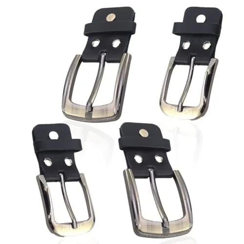 LZYDKH 4 Stück Gürtelschnalle Herren, Belt Buckle Metall Gürtelschnallen 40 MM Schnallen für Gürtel 35 MM Gürtel Schnalle Klassische Gürtelschließe Leder zum Befestigen Gürteln