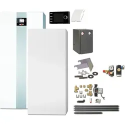 Wolf TGB-2-20 20kW Gasbrennwertkessel mit Speicher TR-160, BM-2, Mischerkreis