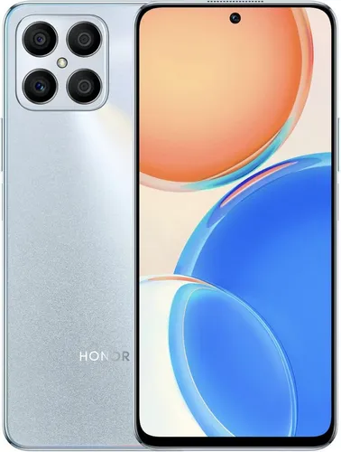 Honor X8 Silber Smartphone - Modernes 6,5 Zoll Smartphone mit Qualcomm Snapdragon 480 Plus, 48 MP Kamera und 5000 mAh Akku – ideal für Multimedia und lange Nutzung.