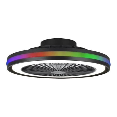 MeLiTec LED Deckenleuchte mit Ventilator DV06 in schwarz von MeLiTec