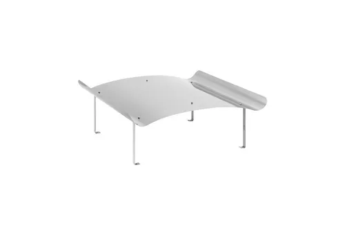 MSW Schornstein-Regenhaube aus Edelstahl 100 x 100 x 40 cm