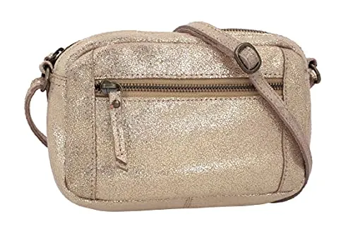 Gusti Umhängetasche Leder - Dominic Damen Handtasche - Damen-Schultertaschen, schickes Vintage Design und ideal für jeden Anlass, bietet Platz für Handy, Portmonee und mehr.