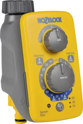 HOZELOCK - Sensor Controller Plus Bewässerungscomputer, automatische Bewässerung mit Lichtsensor und individuell einstellbarer Frequenz für optimale Pflanzenpflege