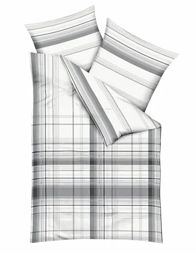 JACK by Kaeppel Edel Seersucker Bettwäsche Set 2 TLG. Wende in grau von JACK