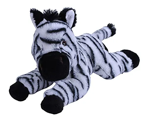Wild Republic Ecokins Zebra - Nachhaltiges Kuscheltier - Stofftier 30 cm aus 100% recycelten Materialien, perfekt als umweltfreundliches Geschenk zur Geburt und sicher für Babys.