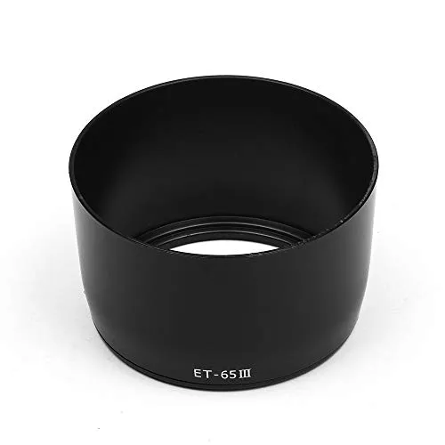 Fotover ET-65 III Gegenlichtblende Sonnenblende Streulichtblende Ersatz kompatibel mit Canon EF 85mm f/1.8 USM&EF 135mm f/2.8 SOFTFOCUS&EF 100-300mm f/4.5-5.6 USM Objektiv