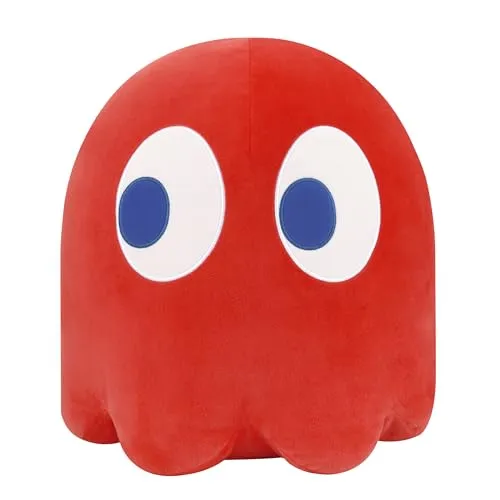 Banpresto Blinky Pac-Man Plüschtier - Super Big Plush 31 cm - Plüsch-Spielzeug, handgefertigt aus Baumwolle und ideal für Sammler, kommt in umweltfreundlicher Verpackung und mit Basisständer.