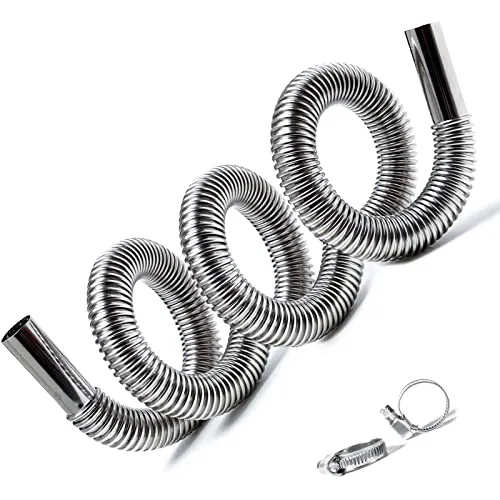 AYUSEB 200 cm Edelstahl Abgasschlauch für Stromerzeuger