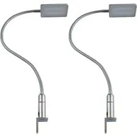 kalb Material für Möbel 4W LED Bettleuchte - Flexleuchte für Nachttisch - Innenleuchten mit flexiblem Schwanenhals, dimmbar und elegantes Design - ideal für gemütliches Lesen im Bett.