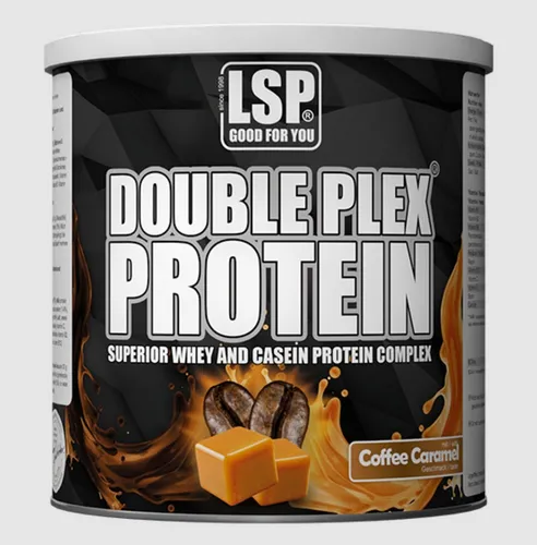 LSP DOUBLE PLEX® Whey Casein Protein Eiweiß Pulver 750g - Leckeres Whey Casein Protein in 1:1-Mischung für optimale Nährstoffversorgung. Ideal für die Unterstützung der täglichen Ernährung und den Muskelaufbau.