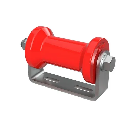SUPROD Auffahrrampe Polyurethan Kielrolle mit Halter Sliprolle verzinkt 125 mm