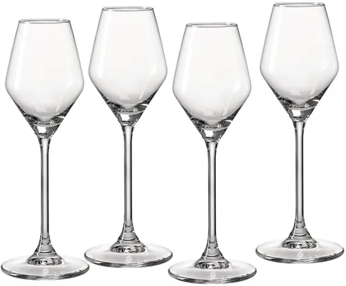 Ritzenhoff & Breker Likörglas Rumba, 4er Set, 140 ml - Elegante Rumba Likörgläser im 4er Set aus hochwertigem Glas. Die moderne Form und der klare Glaskörper setzen Ihre Getränke stilvoll in Szene und machen jede Feier zum Genuss.