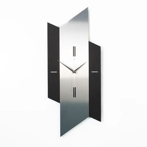 Kreative Feder 3D Designer-Wanduhr „Diamond“ in schwarz von Kreative Feder