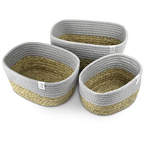 NORDIS DESIGN Aufbewahrungskörbe 3er Set in grau von NORDIS DESIGN