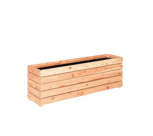 Mega-Holz Pflanzkübel Modulo aus Lärchenholz - Flexibles DIY-Set, 120 x 30 x 39 cm - Pflanzkübel aus europäischer Lärche, nachhaltig und elegant. Ideal zur Vermeidung von Staunässe, stapelbar für kreative Gartenlösungen.