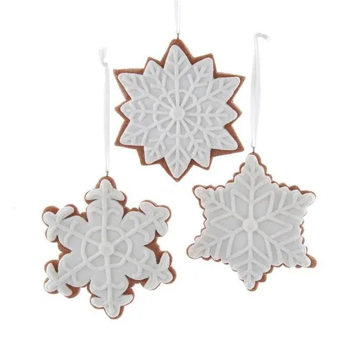 Kurt Adler D4155- Schneeflocken-Ornamente, Größe 4,5