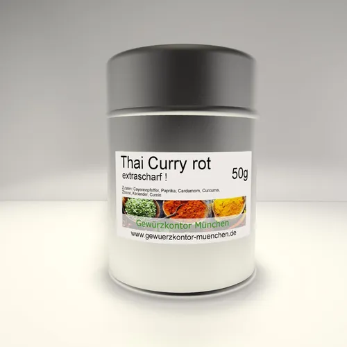 Thai Curry Rot mit Cayennepfeffer 50g im Streuer Gewürzkontor München