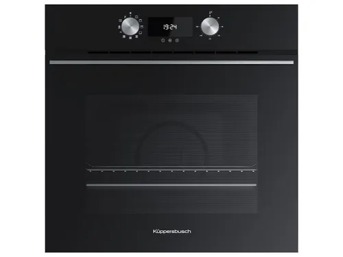 Küppersbusch Einbau-Backofen B6200.0S1 - Vollintegrierter Backofen mit Pizzafunktion und Teleskopauszug, 70L Kapazität, energieeffizient mit EEK A+, ideal für kreative Kochabenteuer.