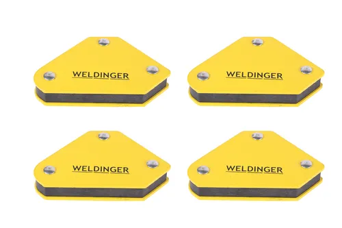 4x Schweißmagnet Schweißwinkel Magnetwinkel, mini 72x42x10 mm, Haftkraft bis 4kg
