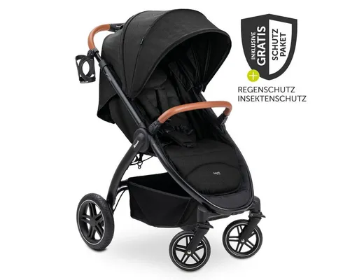 Hauck Kinder-Buggy UpTown - XXL - Melange Black, Sportwagen mit Liegefunktion und Einhand-Faltung - Der Hauck UpTown Buggy bietet Komfort für kleine Abenteurer. Mit verstellbarer Rückenlehne und praktischem Getränkehalter ideal für Stadt und Gelände. Leicht und kompakt für den einfachen Transport.