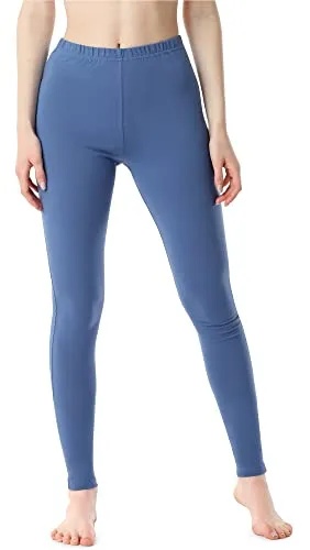 Bellivalini Damen Lange Leggings aus Baumwolle BLV50-198 (Jeans,M)
