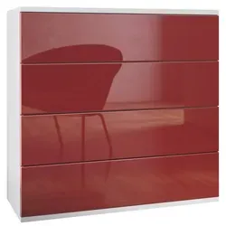 Vladon Kommode hängend Pavos V3 in rot von Vladon