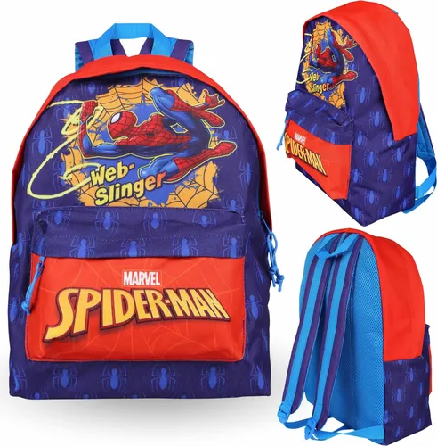 MARVEL SpiderMan Dunkelblauer Schulrucksack für Jungen 29x24x9 cm - Der MARVEL SpiderMan Schulrucksack für Jungen vereint Stil und Funktionalität. Mit den kompakten Maßen 29x24x9 cm bietet er Platz für Schulutensilien und Snacks. Ein echter Hingucker für jeden Schultag!