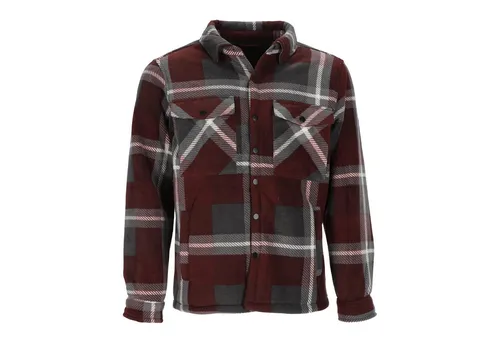 Baumfuchs Langarmhemd Herren Thermohemd mit Karomuster - Hemd-Jacke mit Sherpafleece-Futter