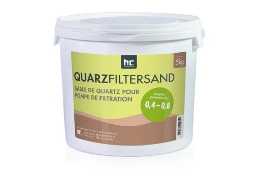 Höfer Chemie GmbH Poolpflege 5 kg Premium Quarzsand Filtersand 0,4 - 0,8 mm