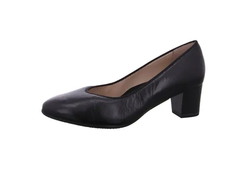 CAPRICE Damen Pumps aus Leder mit Blockabsatz - Schwarz (Black Nappa), 37 EU - Damen-Pumps mit Antishokk-Technologie für optimalen Gelenkschutz. Ergonomisches Fußbett aus Memory-Schaumstoff sorgt für höchsten Komfort und perfekte Passform.