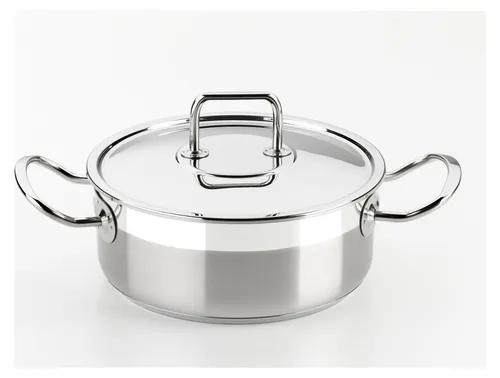 BRA Profesional Kochtopf mit Edelstahldeckel, 16 cm – Grau