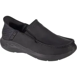 Skechers Herren Brogues aus schwarzem Leder, Größe 47.5 EU - Herren-Sneaker aus hochwertigem Leder, bieten Stil und Komfort für jeden Anlass.