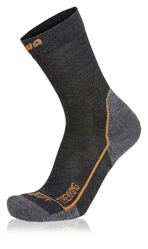 Lowa Wandersocke Crew Trekking (Merinowolle, Wabenstruktur) anthrazitgrau - 1 Paar, Größe: 39-40