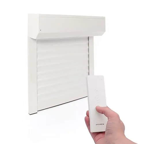 Verstellbarer Elektrischer Radio-Rollladen aus Aluminium von AvosDim.com stores, rideaux, moustiquaires