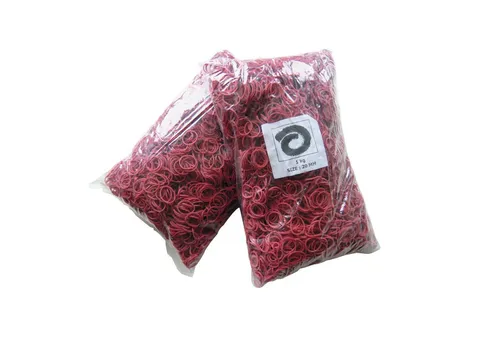 Willy Heckmann Gummibänder Gummiring 500.016 20mm rot 1.000g