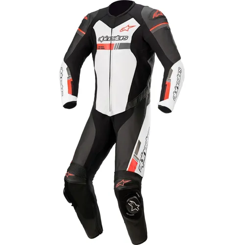 Alpinestars GP Force Chaser 1-Teiler Motorrad Lederkombi - Motorradkombis mit perforierten Ledereinsätzen für optimale Luftzirkulation und Stretcheinsätzen für maximale Fahrperformance und Komfort.