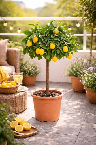 Meyer Zitronenbaum 70–100 cm – Citrus limon Meyer mit duftenden Blüten