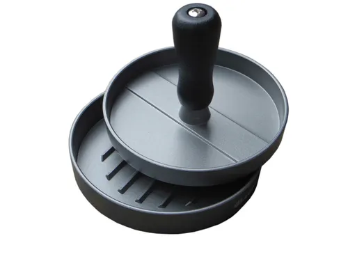 Hamburgerpresse LANDMANN 13710 Aluminiumguss beschichtet Ø 12 cm Burger Presse