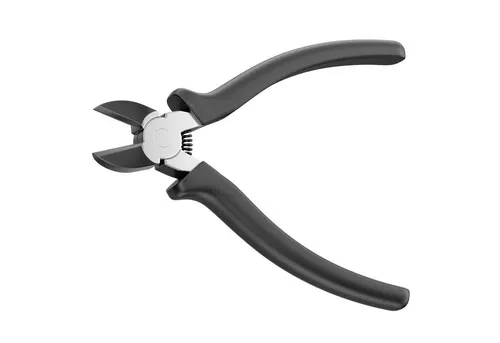 deleyCON deleyCON Seitenschneider 160mm Kabelschneider Schnellrückstellfeder Netzwerk-Adapter