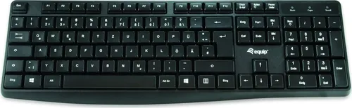 Equip Kabelgebundene USB Keyboard schwarz, italienis. Layout