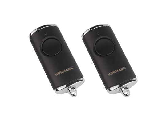 2x Hörmann HSE1 BS Schwarz Matt 1-Befehl Handsender BiSecur 868 MHz